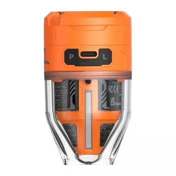 Flextail Max Pump 3 Portable Pump (Orange) – USB-C Rechargeable Air Pump with LED Light, 3600 mAh, IPX4