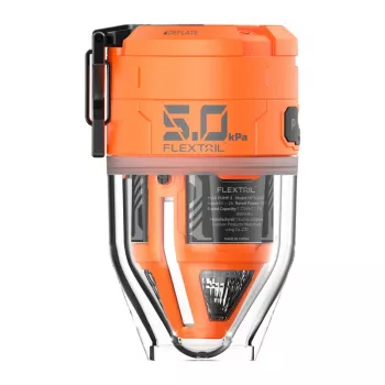 Flextail Max Pump 3 Portable Pump (Orange) – USB-C Rechargeable Air Pump with LED Light, 3600 mAh, IPX4