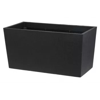 Flowerpot Thermo Patio D76 Black 76 cm Round Double-Walled Insulated Outdoor Planter