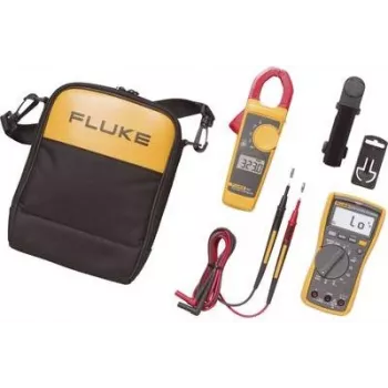 Fluke 117-COMBO True-RMS Digital Multimeter Kit with SureGrip Accessories, CAT III 600V 4296034