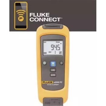 Fluke a3002 FC Wireless AC/DC Clamp Meter, 400 A, CAT III 1000V/CAT IV 600V, Black/Orange 4459442