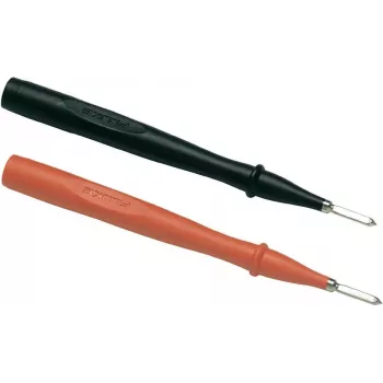 Fluke TP1-1 Slim-Reach Test Probe Set, CAT II 1000 V, 10 A, Stainless Steel Tips, Black/Red (3971265)
