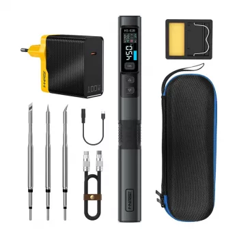 FNIRSI HS-02B F 100 W Smart Soldering Iron with USB-C PD, OLED Display, Fast Heating