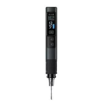 FNIRSI HS-02B Plus Tool Box 100W USB-C PD Soldering Iron with 0.87 inch OLED Display, 80-420°C, 6s Heat-Up, Aluminum Alloy Body, Adjustable Sleep/Shutdown, Firmware Upgradeable