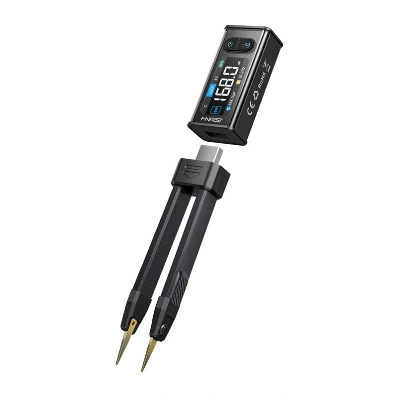 FNIRSI LCR-ST2 High-Accuracy LCR Meter with 2.8 inch TFT Display, USB-C, 100Hz-100kHz