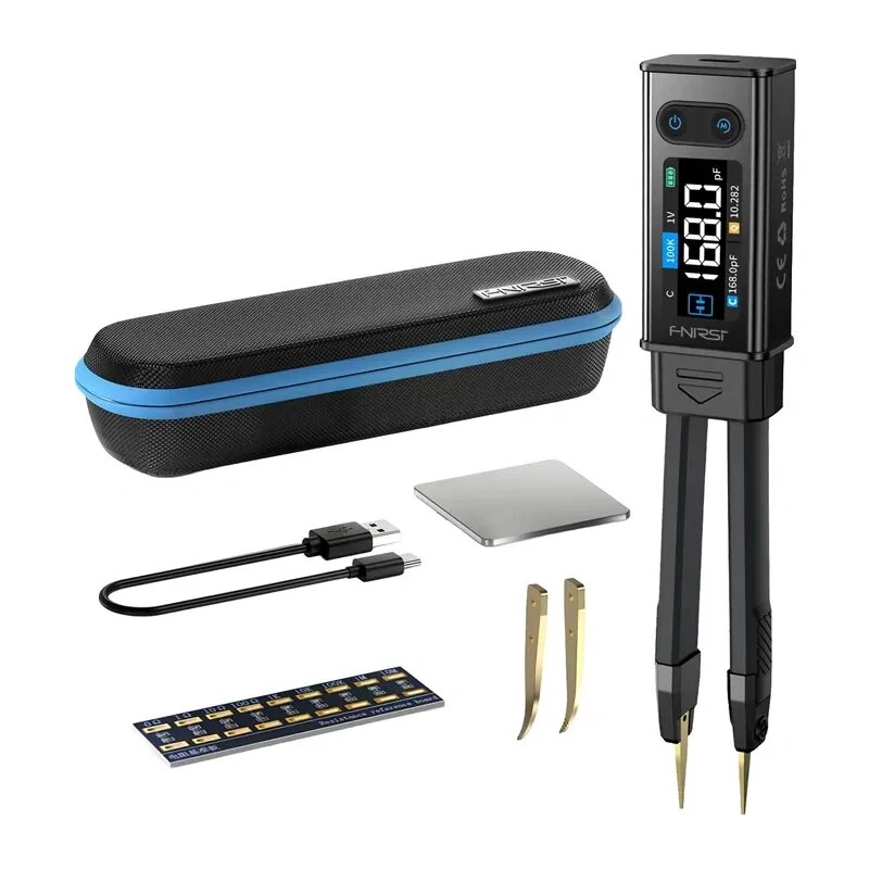 FNIRSI LCR-ST2 High-Accuracy LCR Meter with 2.8 inch TFT Display, USB-C, 100Hz-100kHz