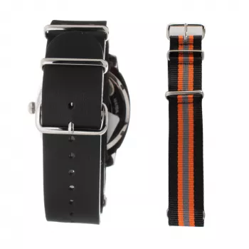 Folli Follie Donatella Men's Watch WT14T0015DG 40mm Stainless Steel Case Black Leather Strap Quartz Analog