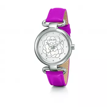 Folli Follie Donatella Women's Quartz Analog Watch WF15T030SPW 30mm Silver Stainless Steel