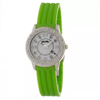 Folli Follie Donatella Women's Quartz Watch WF5T003ZTWV 33mm White Leather