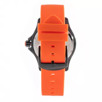 Folli Follie Dynamic Men's Quartz Analog Watch 40mm Stainless Steel Case Black Dial Leather Strap