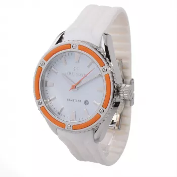 FOLLI FOLLIE Heart4Heart Women's Quartz Watch WF0T027ZDO 45mm White Leather