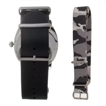 Folli Follie Men's Watch WT14T001SDN 40mm Stainless Steel Leather Quartz Analog