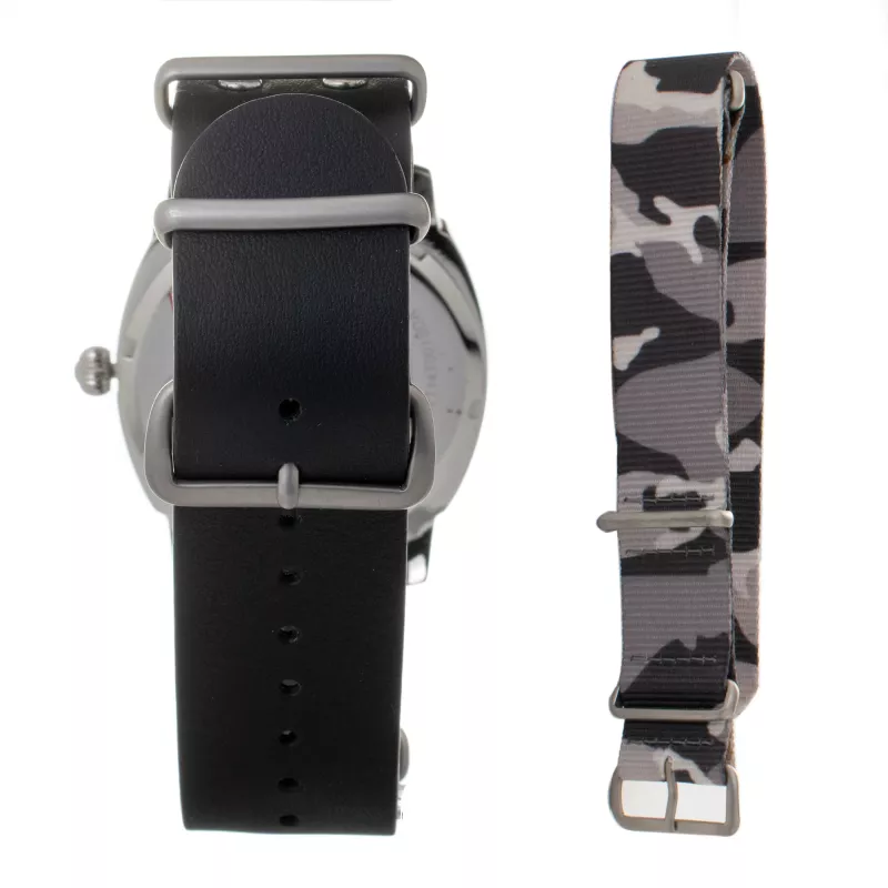Folli Follie Men's Watch WT14T001SDN 40mm Stainless Steel Leather Quartz Analog