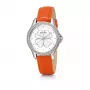 Folli Follie Santorini Flower Women's Quartz Watch WF15A031SPW 35mm White Leather Strap