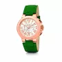 Folli Follie Watch Woman WF13R002SES 35mm Rose Gold Stainless Steel Beige Leather