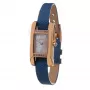 Folli Follie WF13B064SPWA Women's Quartz Analog Watch - White Leather Strap, 34mm Rose Gold Case