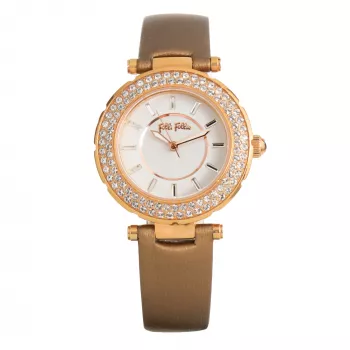Folli Follie Women's Donatella Quartz Analog Watch WF1B019SSS 35mm Silver Stainless Steel
