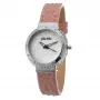 FOLLI FOLLIE Women's Watch WF13A032SPRDF 32mm Rose Gold Stainless Steel Case White Dial Pink Leather Strap Quartz Analog