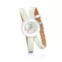 FOLLI FOLLIE Women's Watch WF13F030SSW 28mm Stainless Steel Quartz Analog White Dial Silver Strap