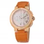 FOLLI FOLLIE Women's Watch WF13R002SEN 40mm Rose Gold Stainless Steel White Leather
