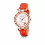 FOLLI FOLLIE Women's Watch WF15R029SPNA 32mm Rose Gold Stainless Steel Pink Leather