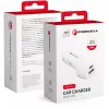 Forcell Carbon CC50-1A1C 38W USB-C PD + USB-A QC 3.0 Car Charger - White