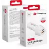 Forcell Carbon CC50-1A1C 38W USB-C PD + USB-A QC 3.0 Car Charger - White