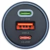 Forcell F-Energy 65 Car Charger 65W, 2x USB-C (PD 3.0) & 1x USB-A (QC 4.0), Grey