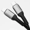 Forcell F-Energy Cafule USB-C to USB-C Cable 2 m 240 W PD 5A QC 4.0 Braided Black