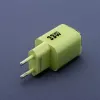 Forcell F-Energy GaN III VT-41 33 W GaN Wall Charger, 1x USB-C PD 3.0/PPS & 1x USB-A QC 4.0, Green
