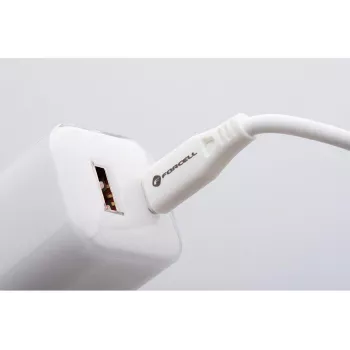 Forcell VT-41 GaN III 33W Wall Charger with 1x USB-C PD 3.0 & 1x USB-A QC 4.0 (White)