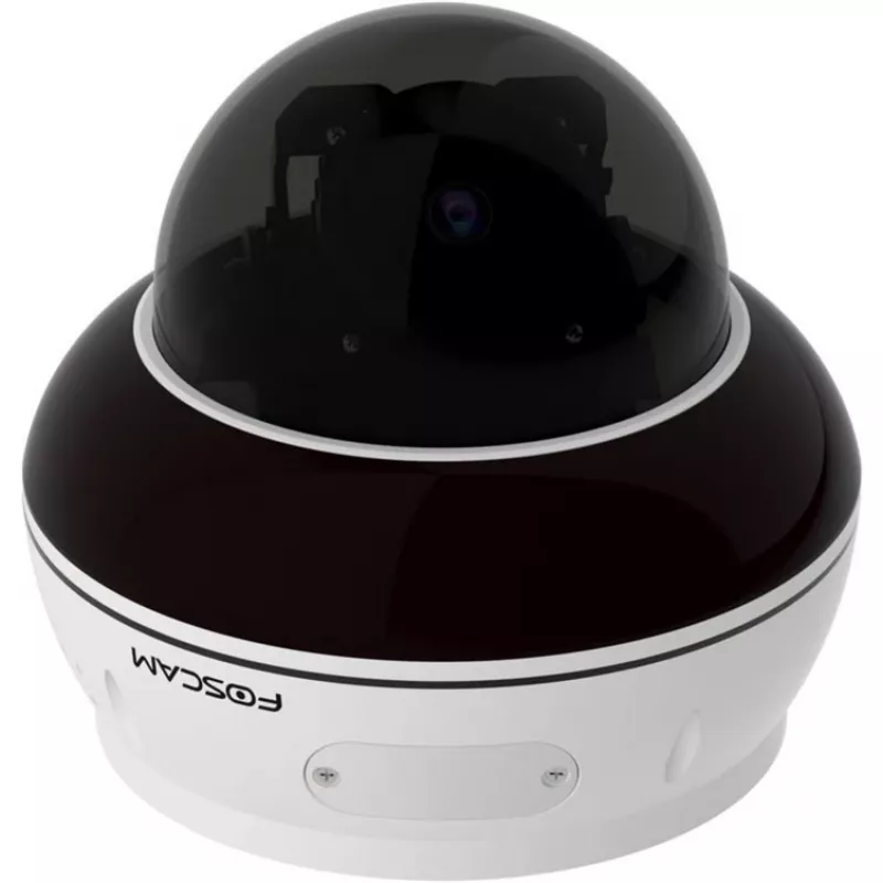 Foscam D8ET-W 8MP 4K UHD PoE PTZ IP Dome Camera with AI Detection, White