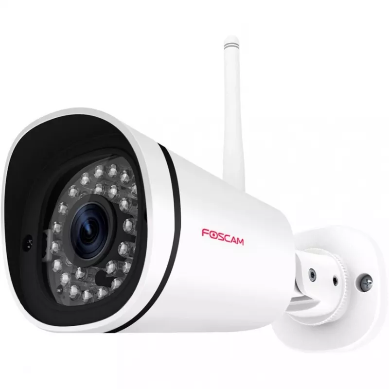 FOSCAM FN7108W-B4-1T 8-Channel Wireless NVR Security System with 4x FI9910W 1080P Bullet Cameras, 1TB HDD, White