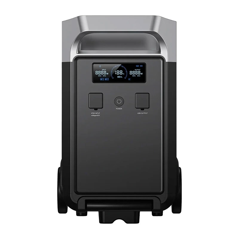 FOSSIBOT FB3840 3840Wh LiFePO4 Portable Power Station 2200W Pure Sine Wave AC Output, Solar Ready, Expandable Battery