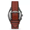 Fossil FS5799 Men's Minimalist Quartz Watch 44mm Black Leather