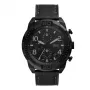 Fossil FS5874 Men's Blue Dial Brown Leather Watch 42mm