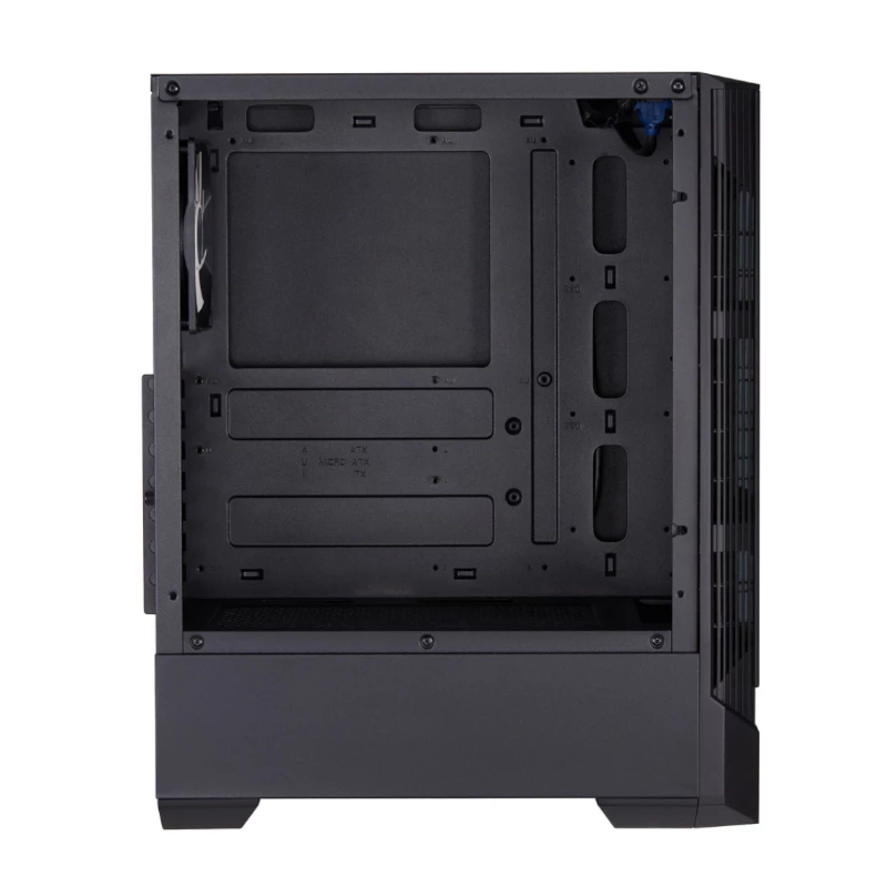FSP CMT260 ATX Mid-Tower Gaming Case - Tempered Glass, Black