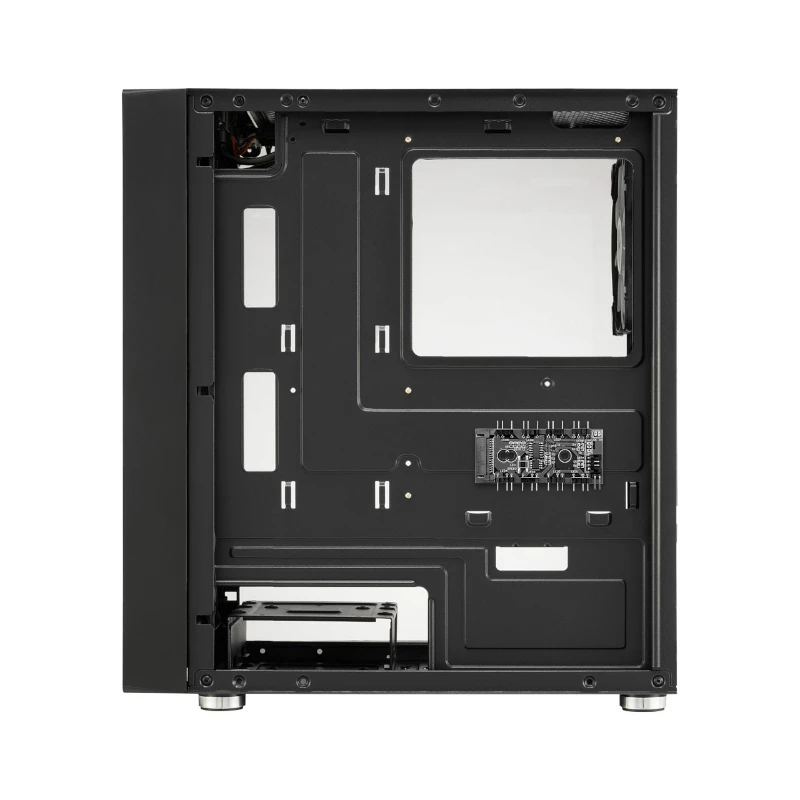 FSP CST130A Micro-ATX Gaming Chassis - Black, Tempered Glass, ARGB Fan