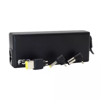 FSP NB 90W Universal Laptop AC Adapter with 8 Interchangeable Tips - Black