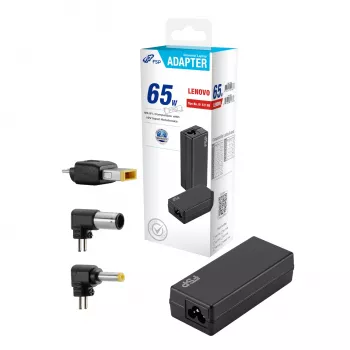 FSP PRO 65W Universal Laptop Adapter with 9 Interchangeable Tips – Lenovo Compatible