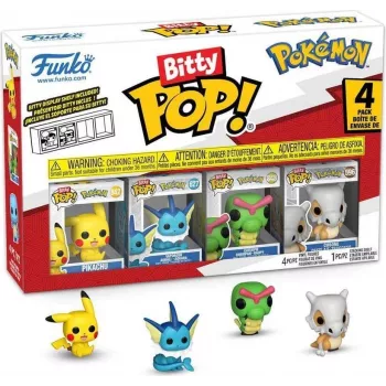 Funko Bitty Pop! Pokémon Series 1 Mini Figure Set (4-Pack) with Mystery Chase Figure FU81132