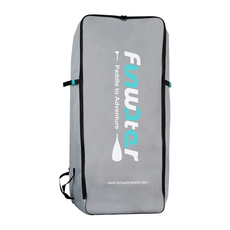 FunWater SUP Backpack (Grey) – 120L, Heavy-Duty Oxford Fabric, Padded Straps