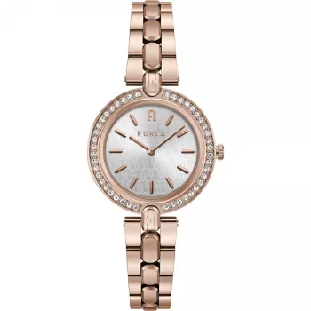 FURLA Arco Chain Women's Quartz Watch WW00002003L3 34mm Silver Stainless Steel