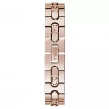 FURLA Arco Mini Women's Quartz Watch WW00004008L3 30mm Silver White Dial Black Leather Strap