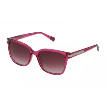 Furla SFU336 Sunglasses for Women - Havana Acetate Frame with Gradient Brown Lenses - 55/18/135 mm