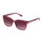 Furla SFU336 Sunglasses for Women - Havana Acetate Frame with Gradient Brown Lenses - 55/18/135 mm