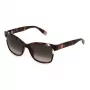 FURLA SFU470-5401AY Women's Sunglasses - Black Acetate Frame, Grey Gradient Lens, 54mm