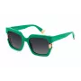 FURLA SFU624-54092X Women's Havana Acetate Geometric Sunglasses 54mm