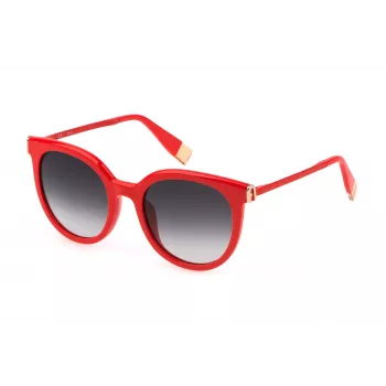 FURLA SFU625-5205GQ Women's Sunglasses Havana Brown Gradient Butterfly Cat-Eye 52mm