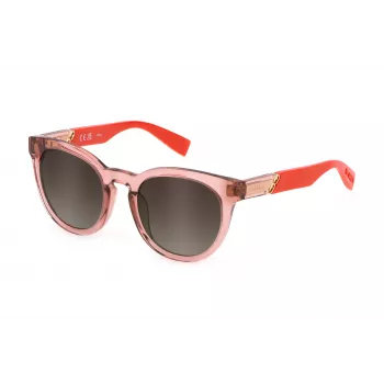 FURLA SFU687-510D48 Women's Sunglasses - Brown Havana Acetate Frame, Gradient Brown Lens, 51mm